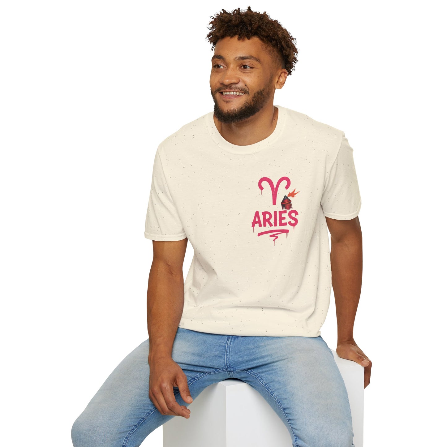 Aries Zodiac Sign Unisex Softstyle T-Shirt