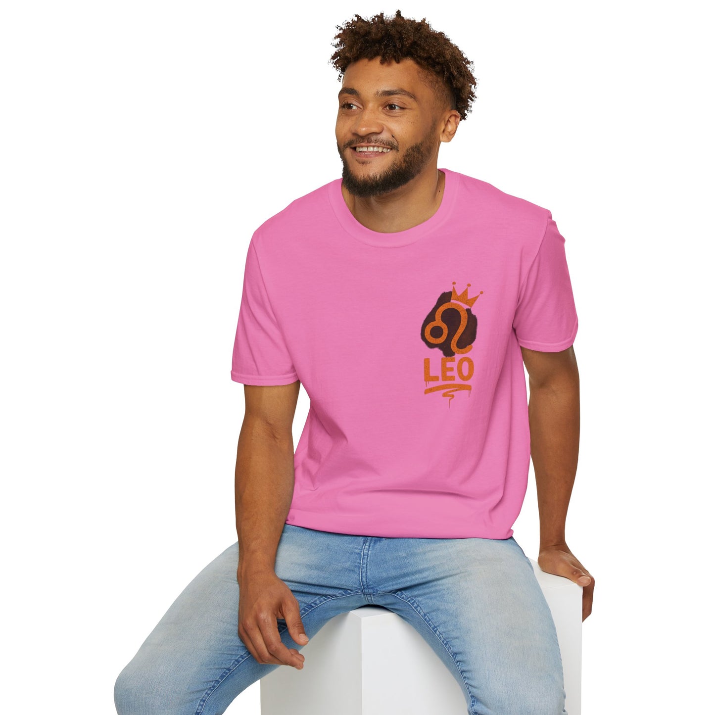 Leo Zodiac Sign Unisex Softstyle T-Shirt