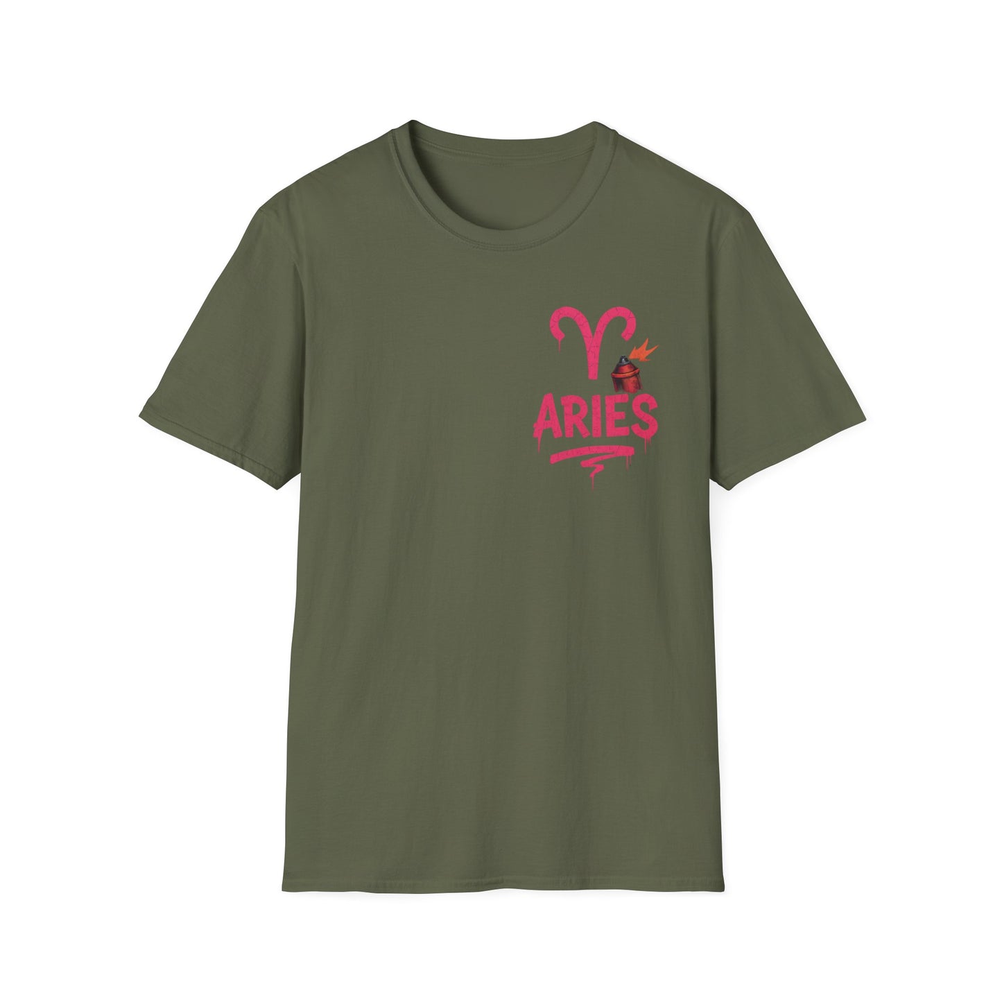 Aries Zodiac Sign Unisex Softstyle T-Shirt