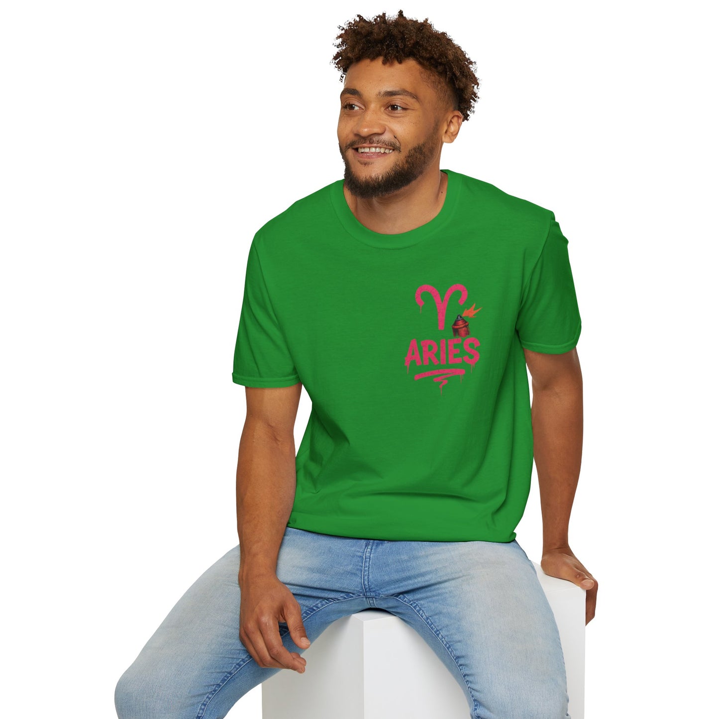 Aries Zodiac Sign Unisex Softstyle T-Shirt