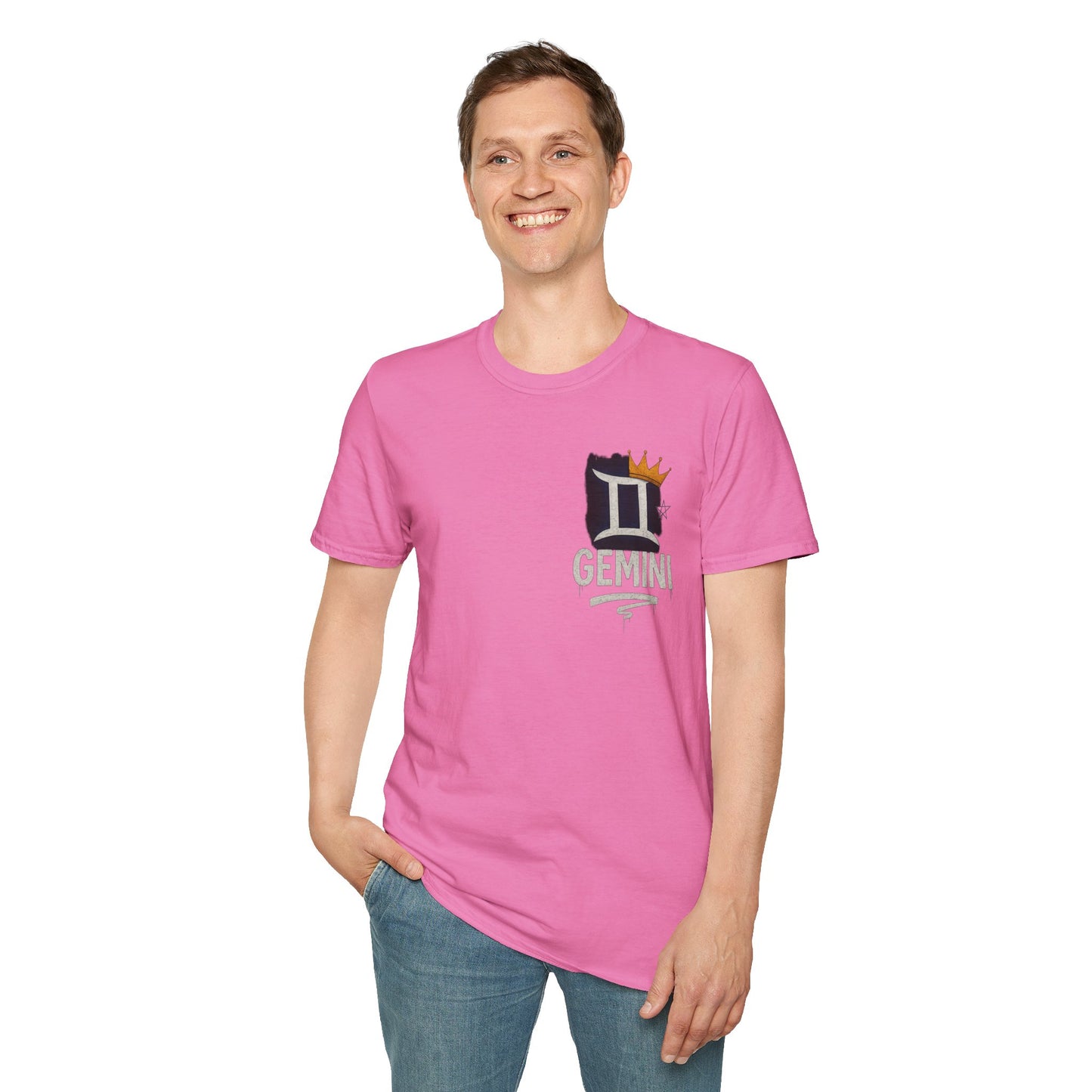 Gemini Zodiac Sign Unisex Softstyle T-Shirt