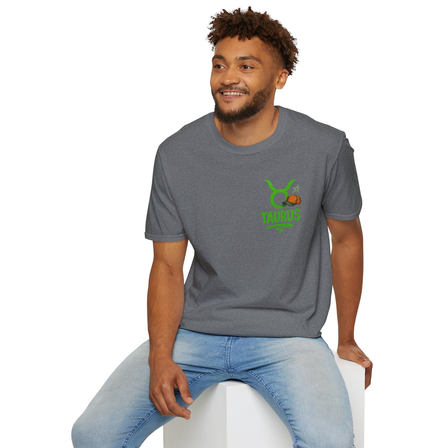 Taurus Zodiac Sign Softstyle Unisex T-Shirt
