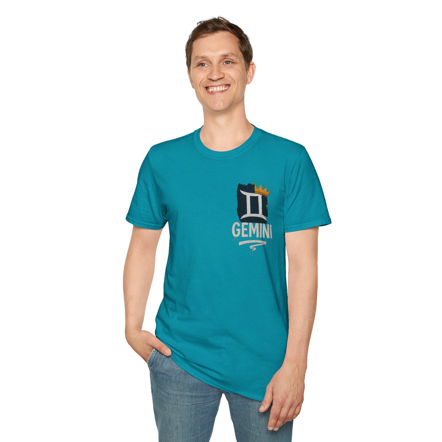 Gemini Zodiac Sign Unisex Softstyle T-Shirt