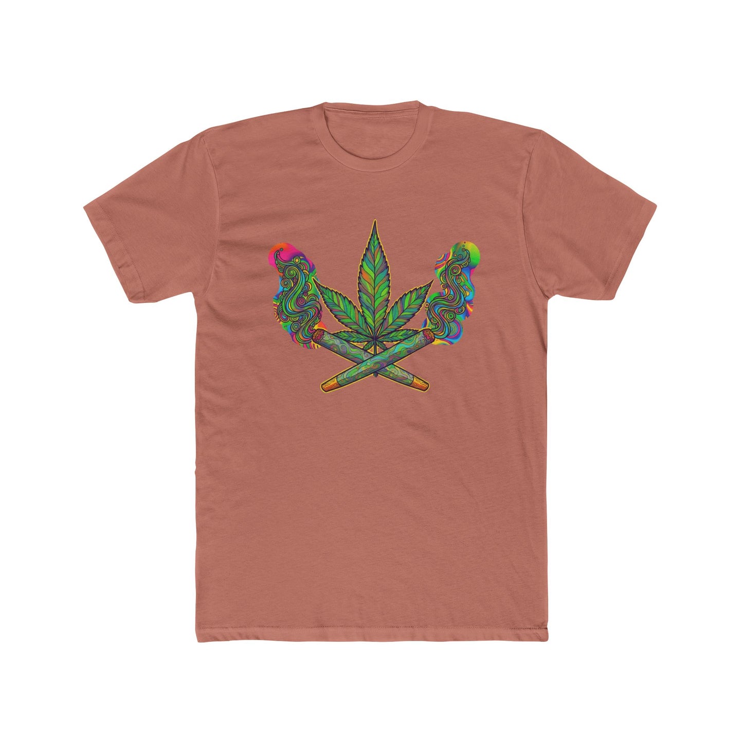 Vibrant Cannabis Crew Tee, Unisex T-Shirt, Soft Cotton Tee, Chill Vibe Shirt, Gifts for Smokers, 420 Apparel