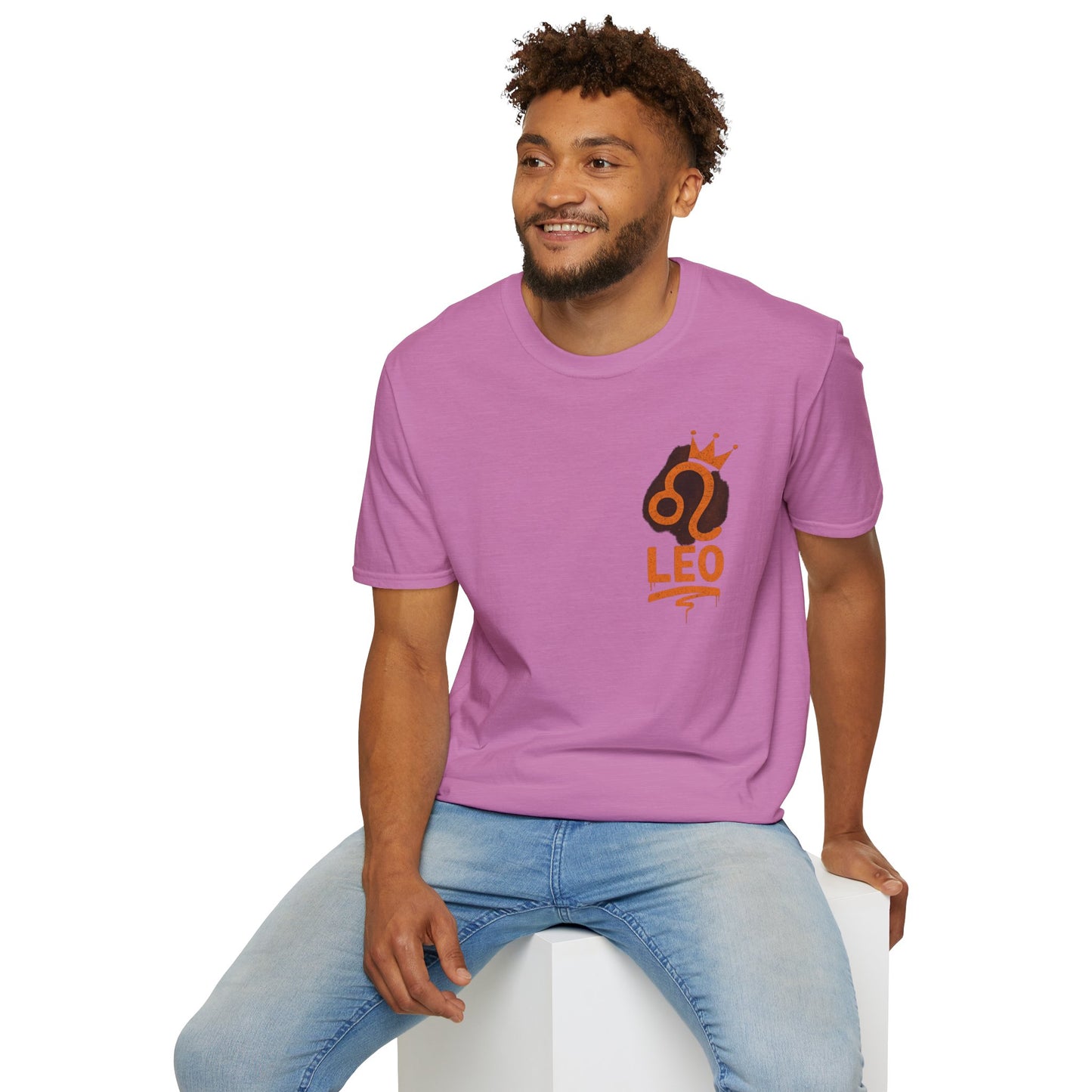 Leo Zodiac Sign Unisex Softstyle T-Shirt