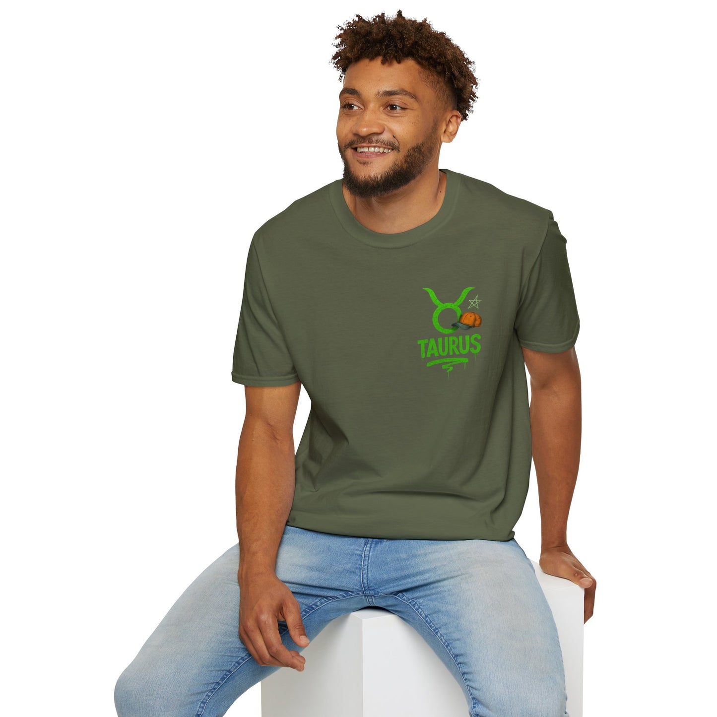 Taurus Zodiac Sign Softstyle Unisex T-Shirt