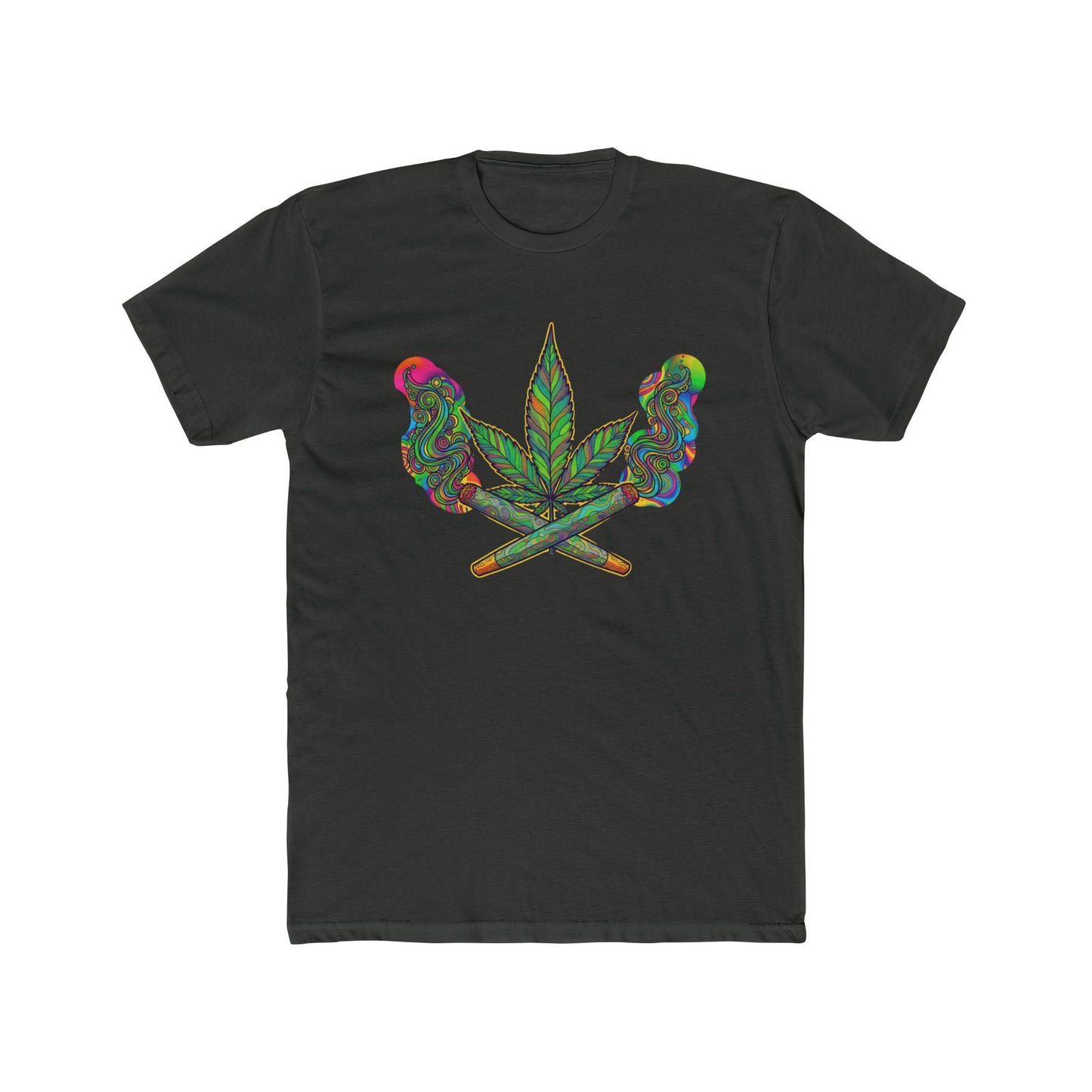 Vibrant Cannabis Crew Tee, Unisex T-Shirt, Soft Cotton Tee, Chill Vibe Shirt, Gifts for Smokers, 420 Apparel