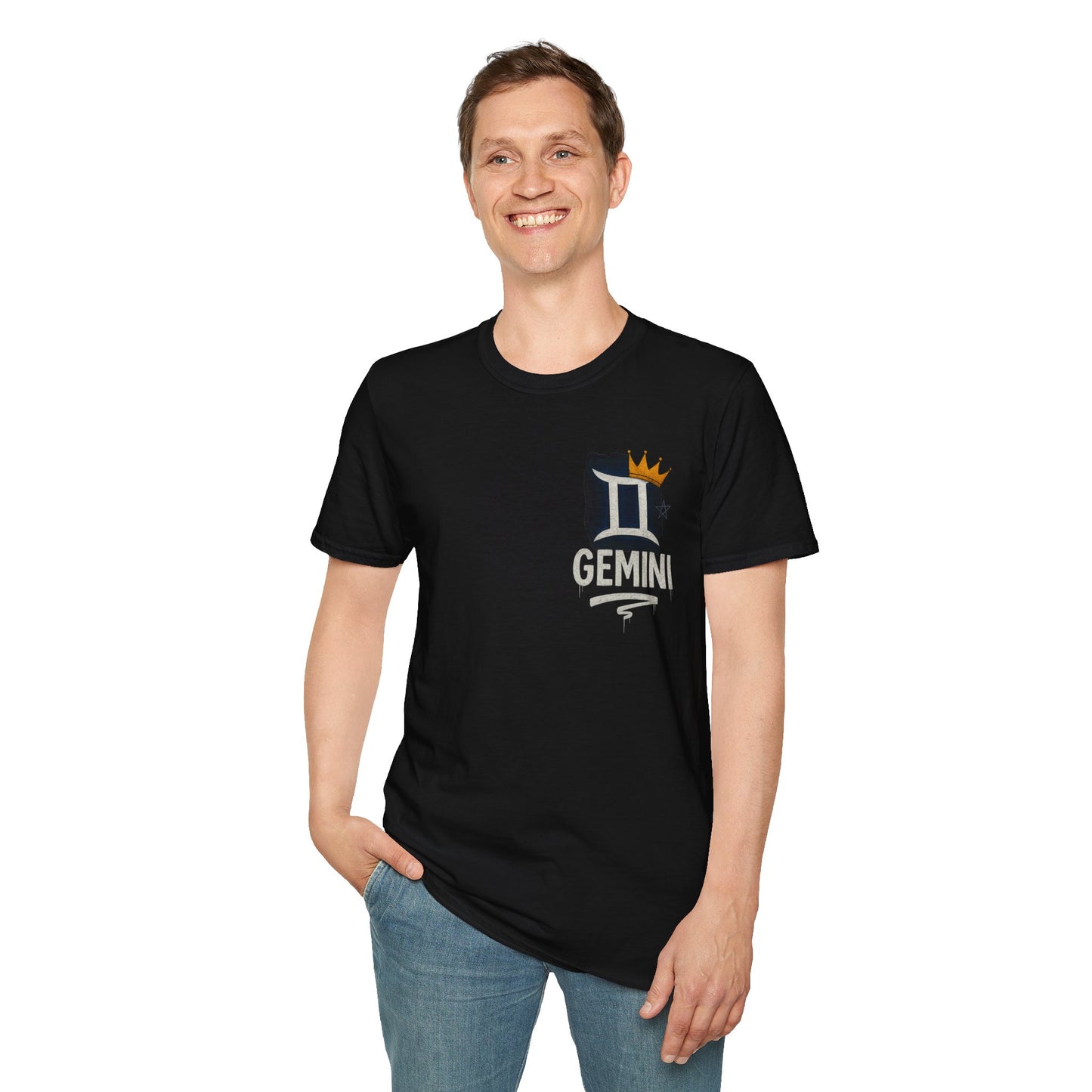 Gemini Zodiac Sign Unisex Softstyle T-Shirt