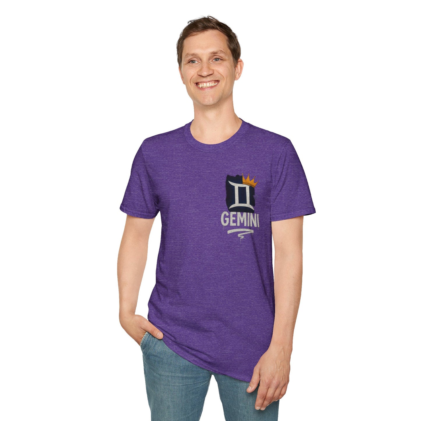 Gemini Zodiac Sign Unisex Softstyle T-Shirt