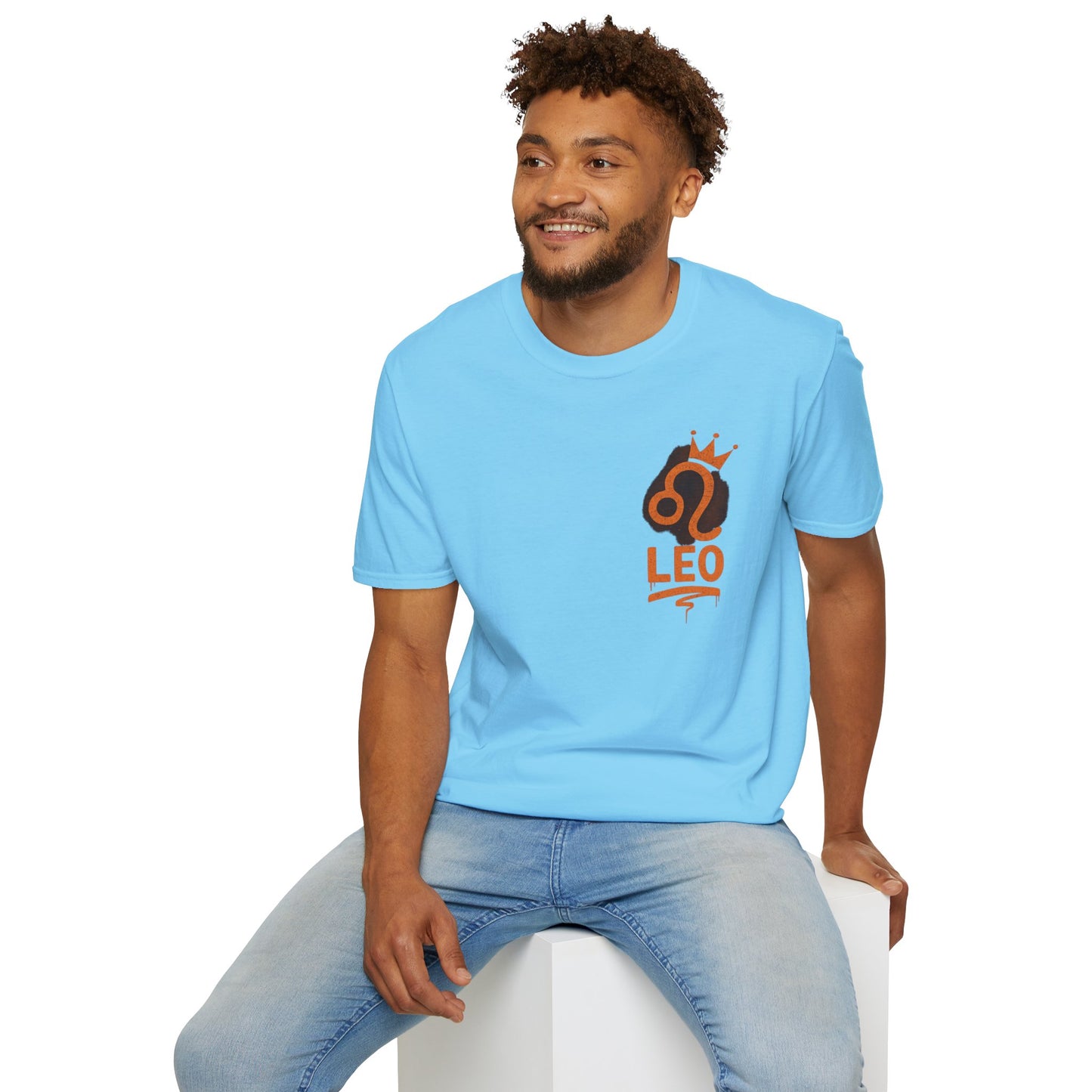 Leo Zodiac Sign Unisex Softstyle T-Shirt