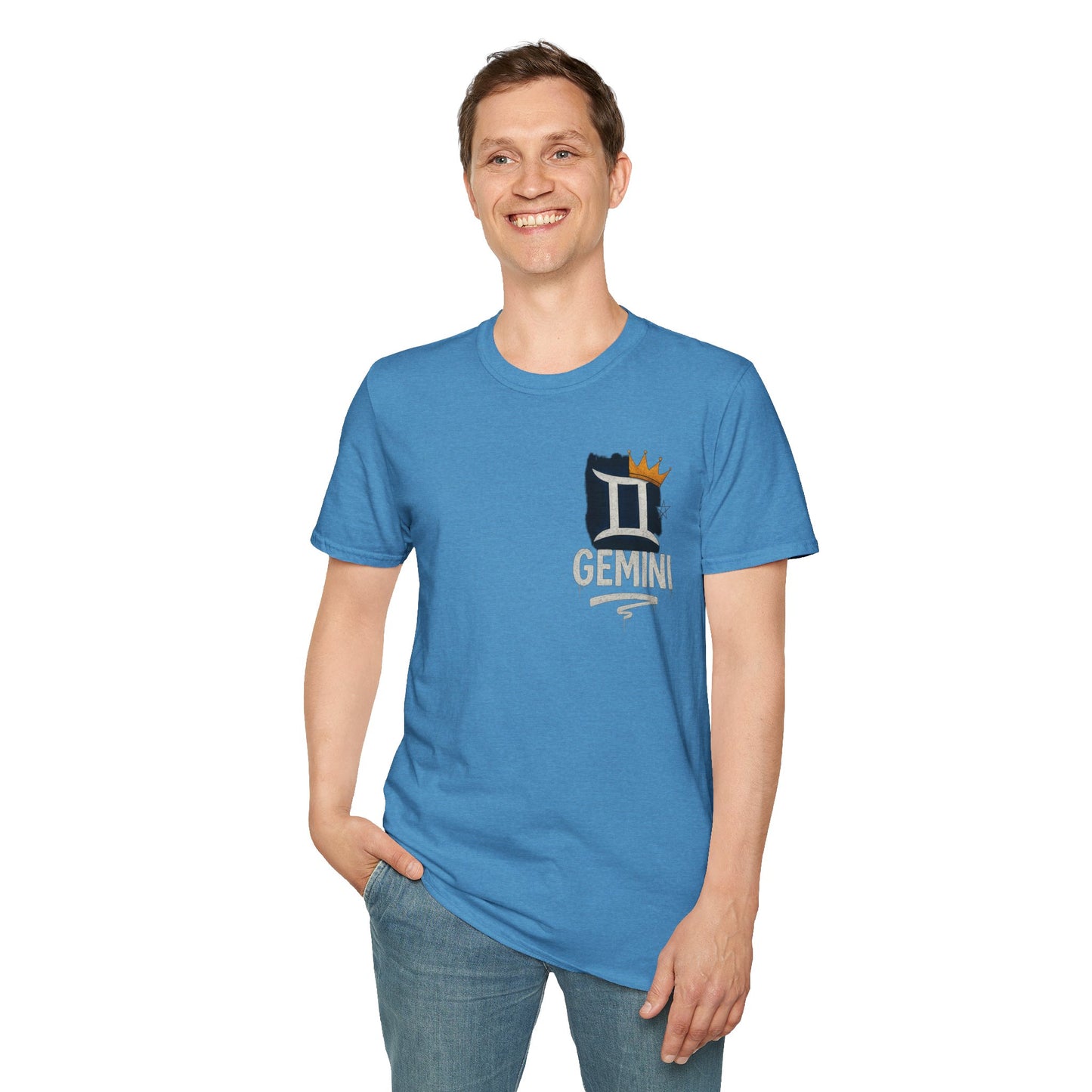 Gemini Zodiac Sign Unisex Softstyle T-Shirt