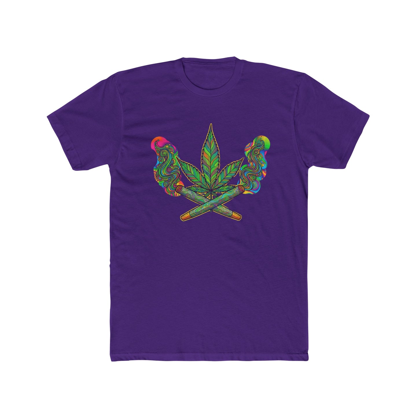 Vibrant Cannabis Crew Tee, Unisex T-Shirt, Soft Cotton Tee, Chill Vibe Shirt, Gifts for Smokers, 420 Apparel