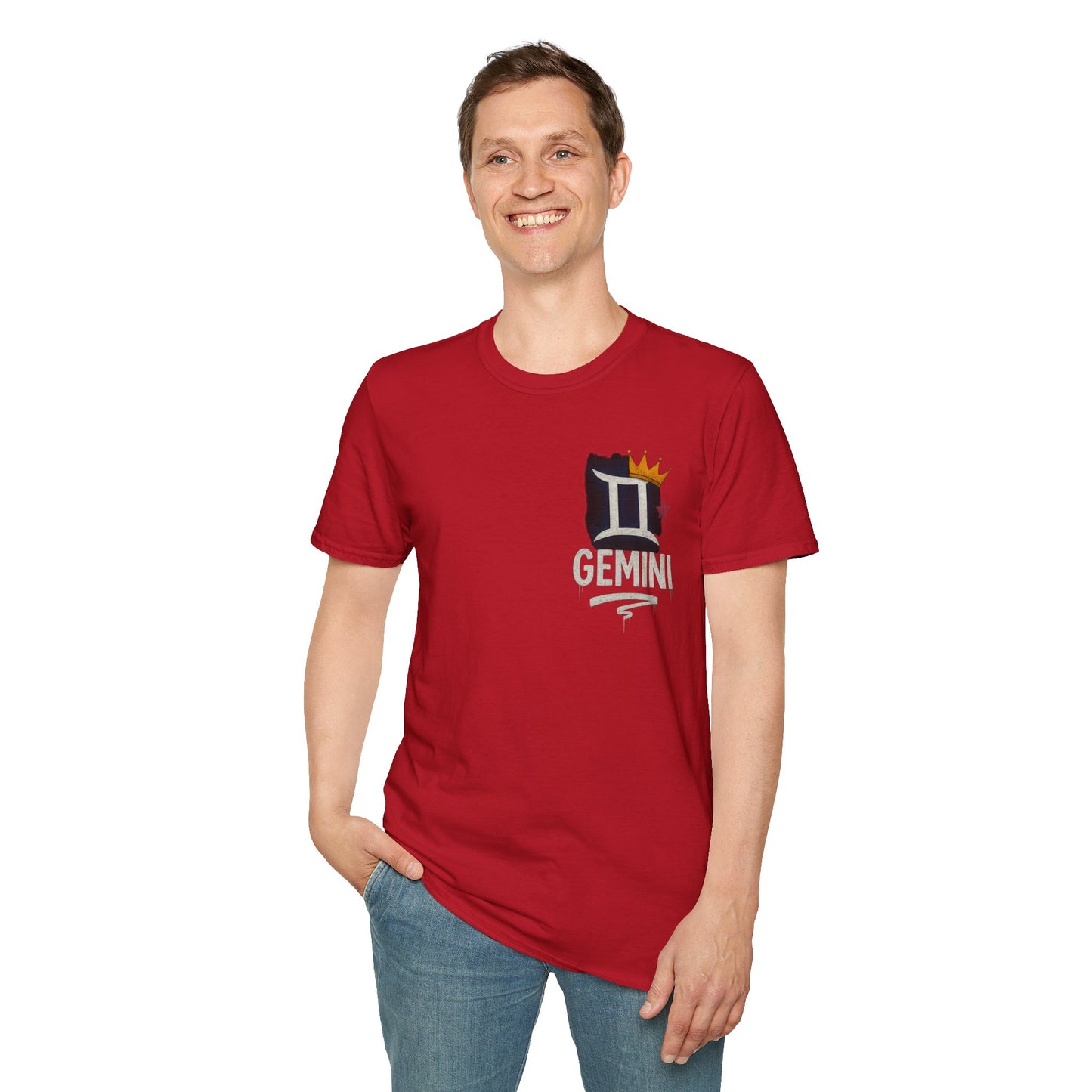 Gemini Zodiac Sign Unisex Softstyle T-Shirt
