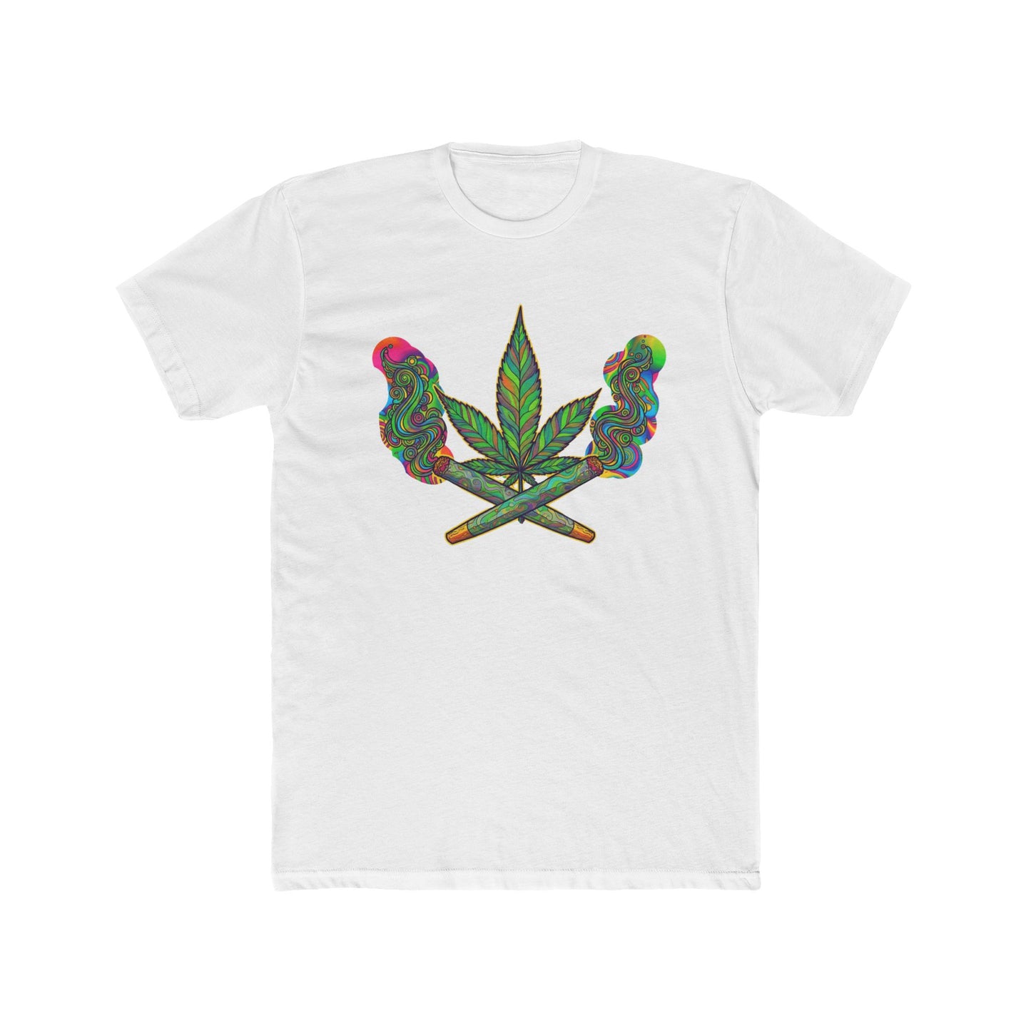 Vibrant Cannabis Crew Tee, Unisex T-Shirt, Soft Cotton Tee, Chill Vibe Shirt, Gifts for Smokers, 420 Apparel