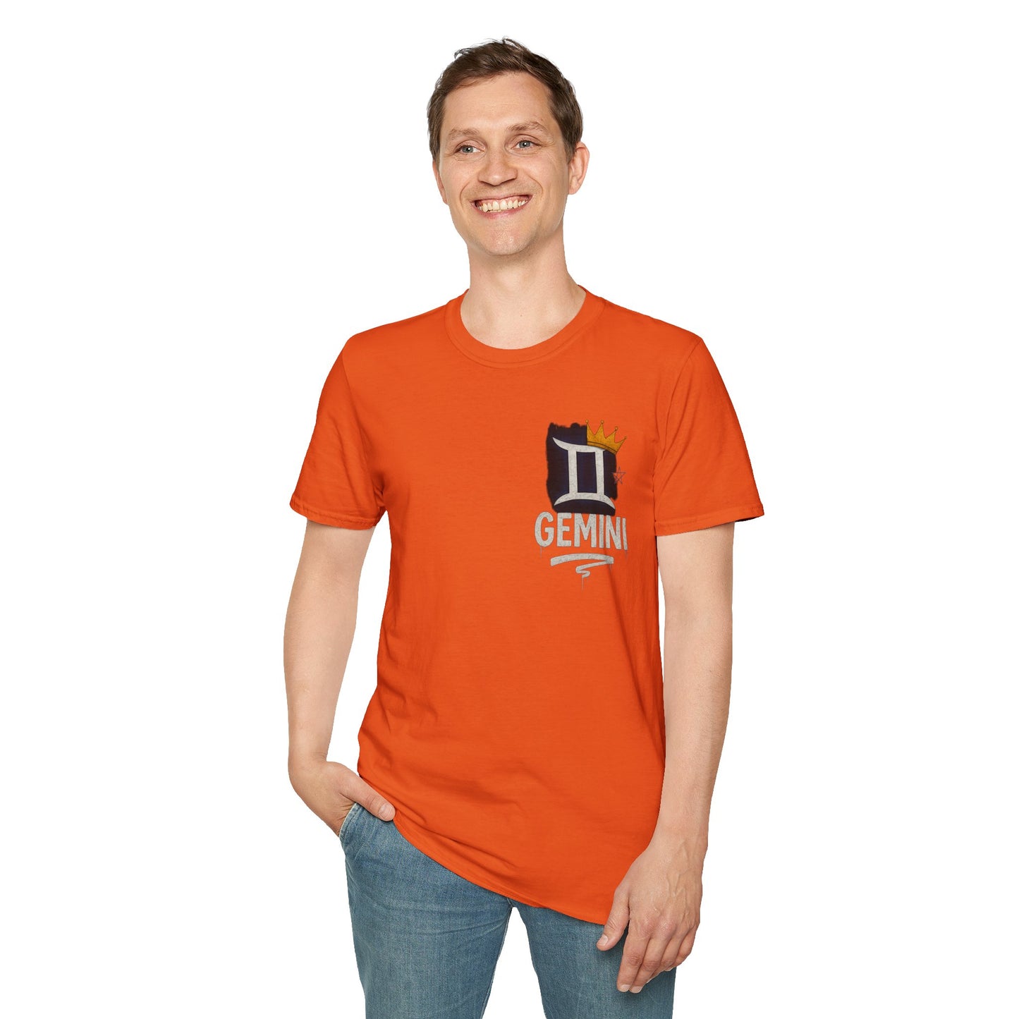 Gemini Zodiac Sign Unisex Softstyle T-Shirt