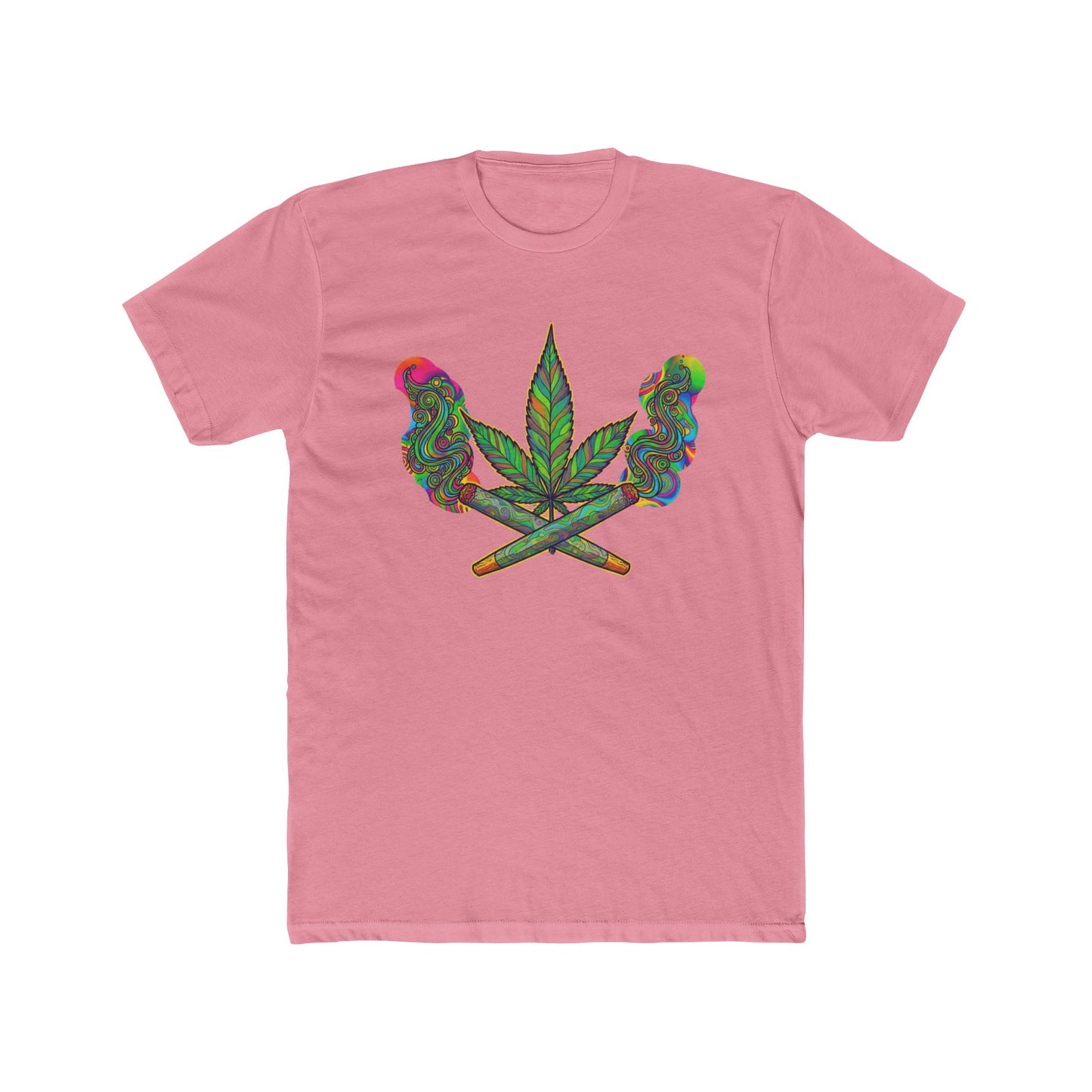 Vibrant Cannabis Crew Tee, Unisex T-Shirt, Soft Cotton Tee, Chill Vibe Shirt, Gifts for Smokers, 420 Apparel