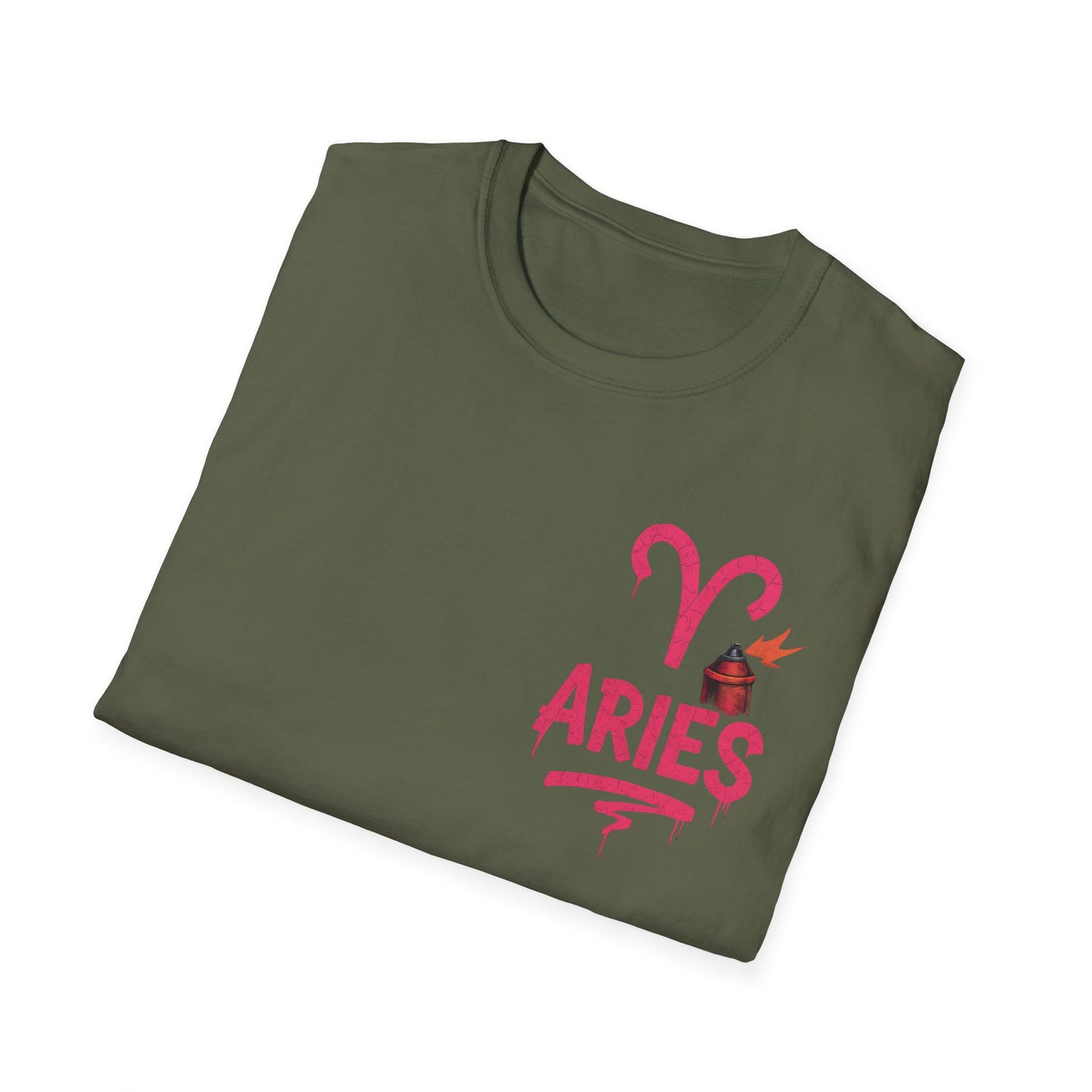 Aries Zodiac Sign Unisex Softstyle T-Shirt