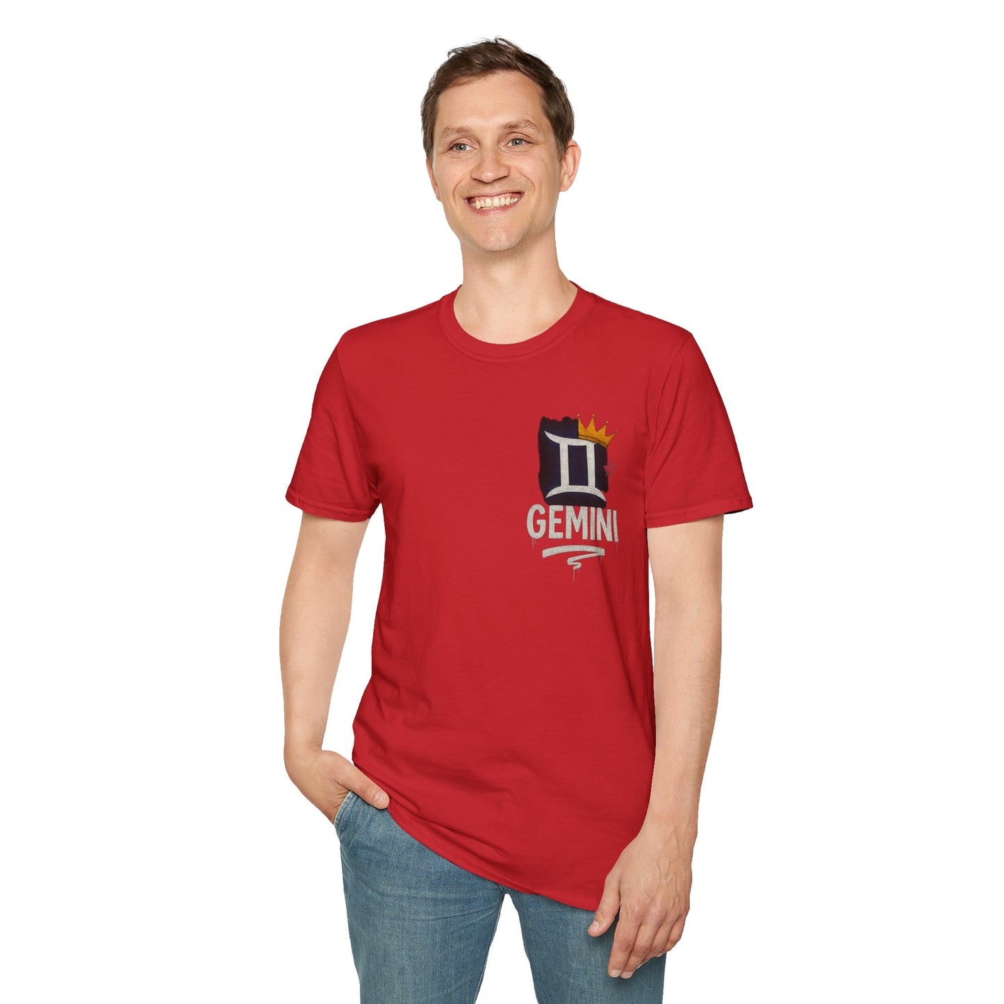 Gemini Zodiac Sign Unisex Softstyle T-Shirt