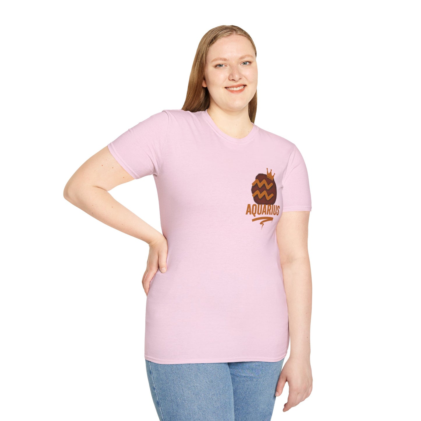 Aquarius Zodiac Sign Unisex Softstyle T-Shirt