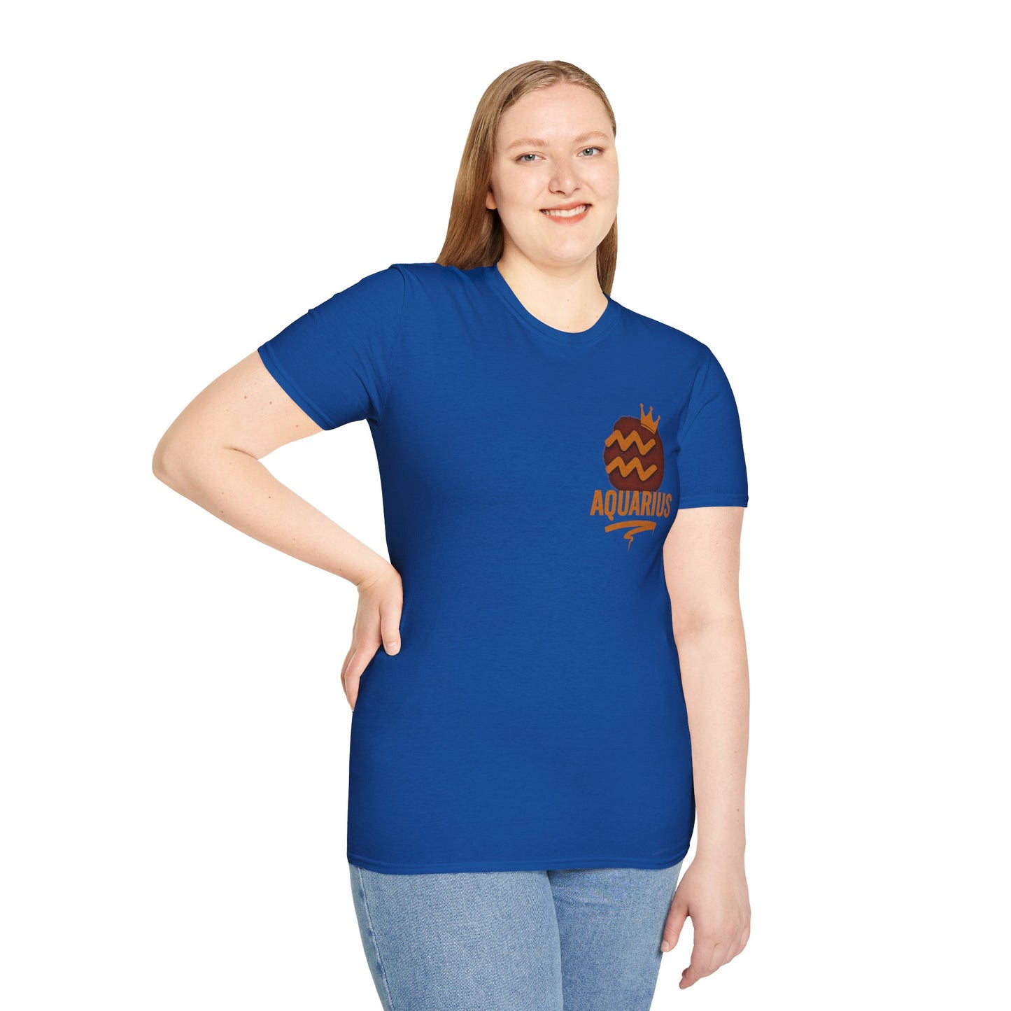 Aquarius Zodiac Sign Unisex Softstyle T-Shirt
