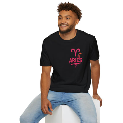Aries Zodiac Sign Unisex Softstyle T-Shirt