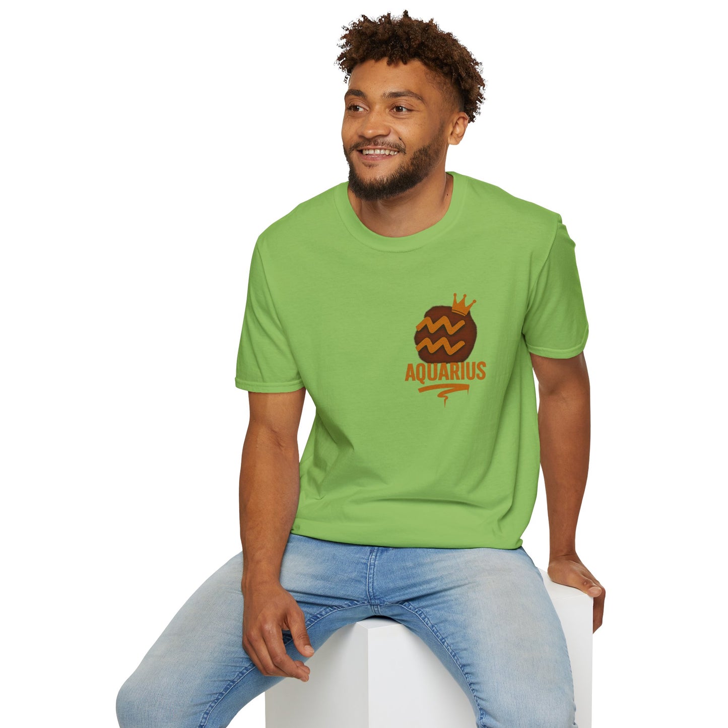 Aquarius Zodiac Sign Unisex Softstyle T-Shirt