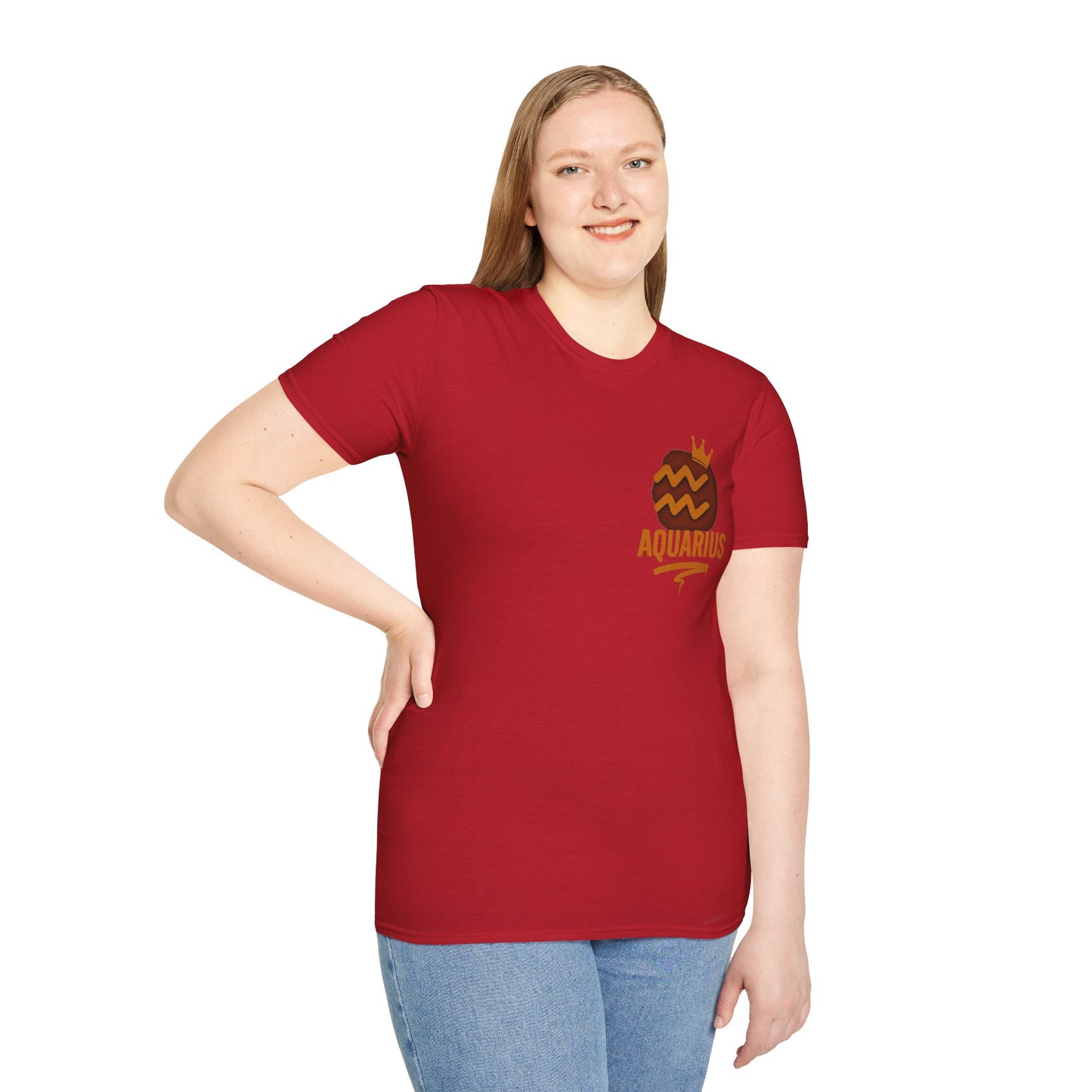 Aquarius Zodiac Sign Unisex Softstyle T-Shirt