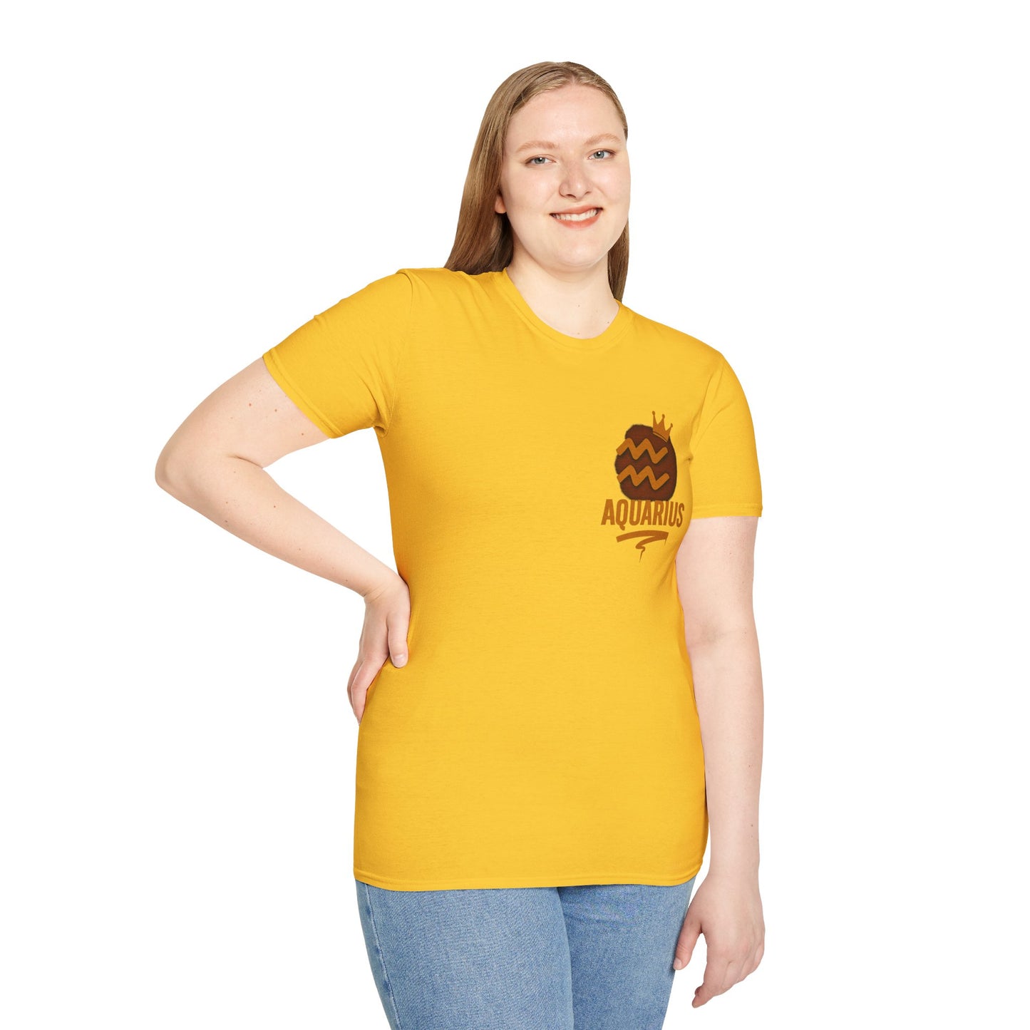 Aquarius Zodiac Sign Unisex Softstyle T-Shirt