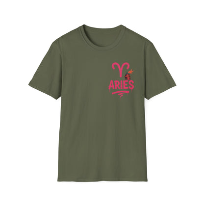 Aries Zodiac Sign Unisex Softstyle T-Shirt