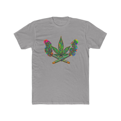Vibrant Cannabis Crew Tee, Unisex T-Shirt, Soft Cotton Tee, Chill Vibe Shirt, Gifts for Smokers, 420 Apparel