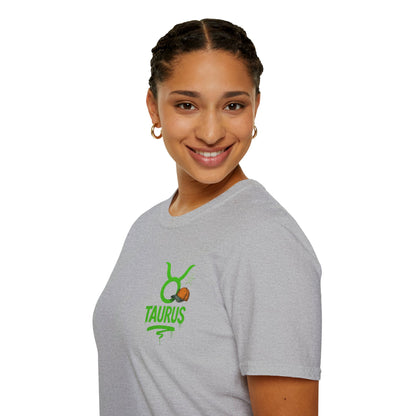 Taurus Zodiac Sign Softstyle Unisex T-Shirt