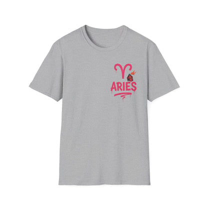 Aries Zodiac Sign Unisex Softstyle T-Shirt
