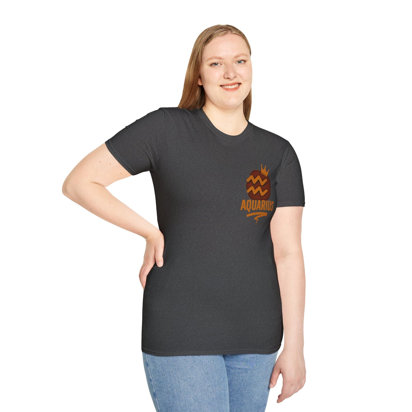 Aquarius Zodiac Sign Unisex Softstyle T-Shirt