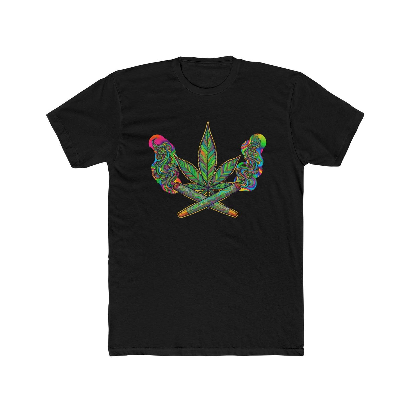 Vibrant Cannabis Crew Tee, Unisex T-Shirt, Soft Cotton Tee, Chill Vibe Shirt, Gifts for Smokers, 420 Apparel