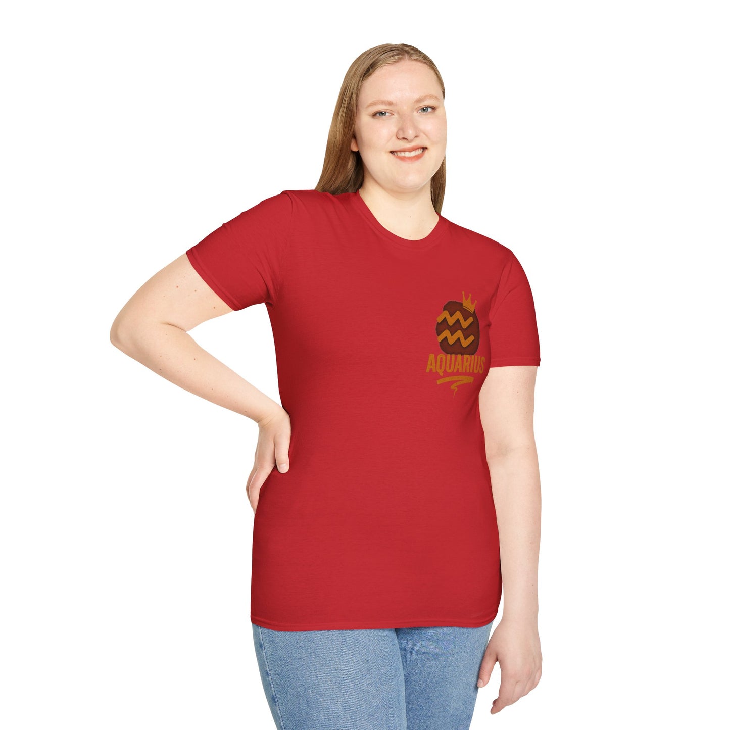 Aquarius Zodiac Sign Unisex Softstyle T-Shirt