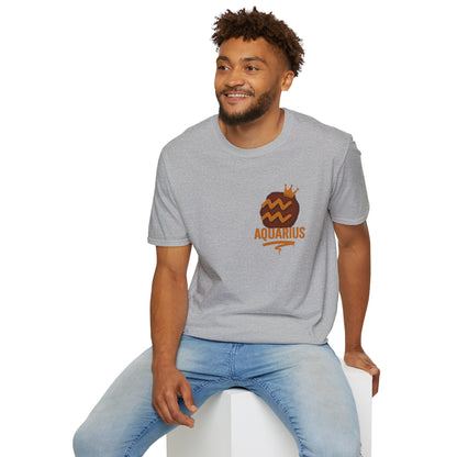 Aquarius Zodiac Sign Unisex Softstyle T-Shirt