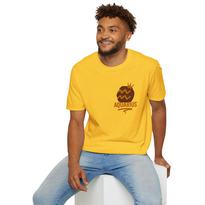 Aquarius Zodiac Sign Unisex Softstyle T-Shirt