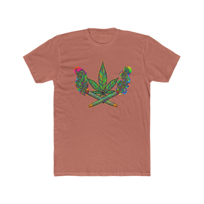 Vibrant Cannabis Crew Tee, Unisex T-Shirt, Soft Cotton Tee, Chill Vibe Shirt, Gifts for Smokers, 420 Apparel