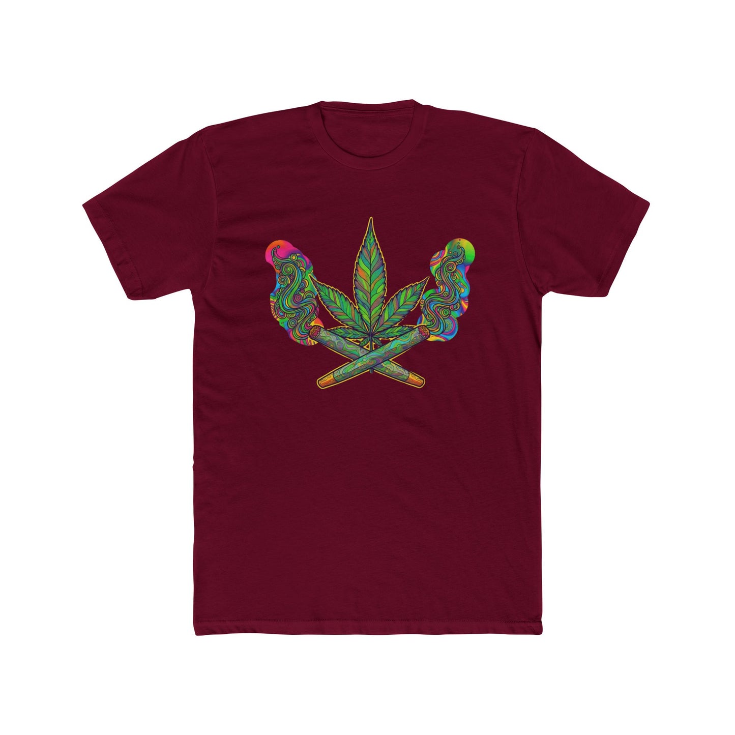 Vibrant Cannabis Crew Tee, Unisex T-Shirt, Soft Cotton Tee, Chill Vibe Shirt, Gifts for Smokers, 420 Apparel