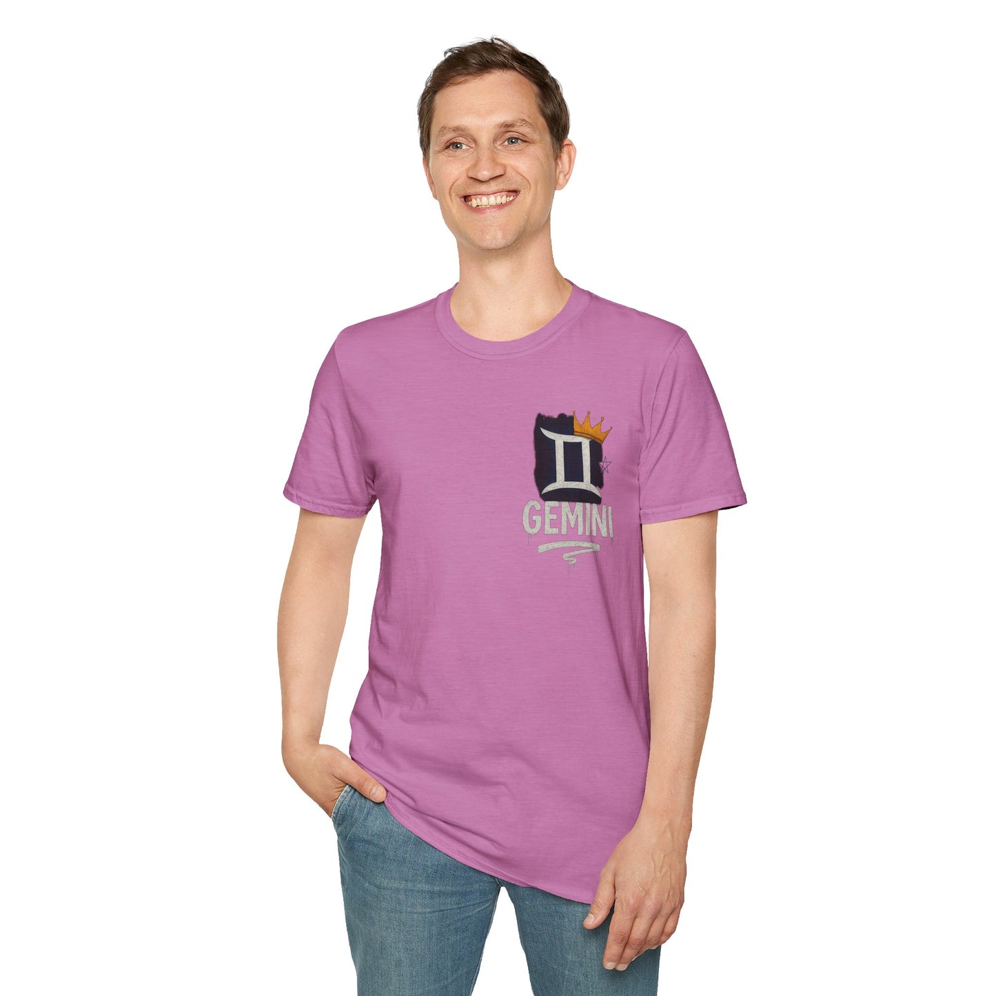 Gemini Zodiac Sign Unisex Softstyle T-Shirt
