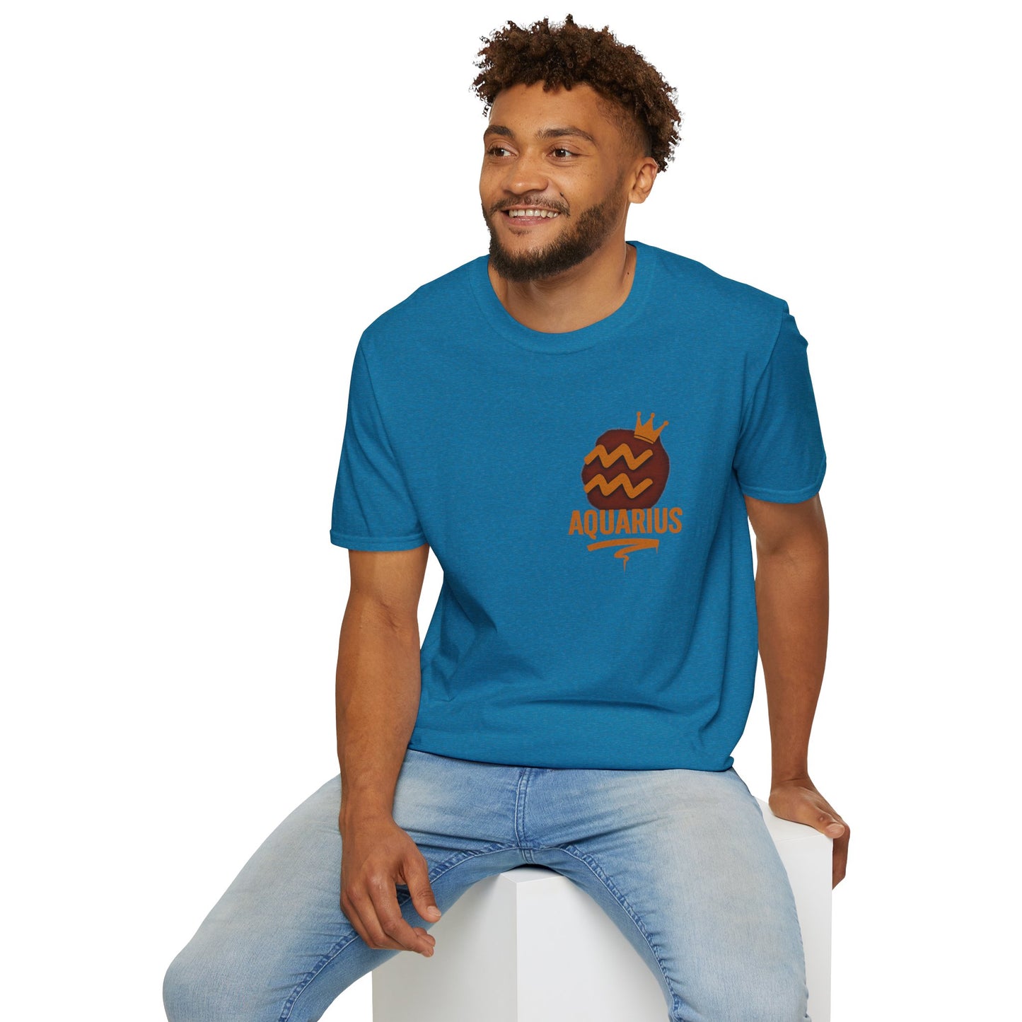 Aquarius Zodiac Sign Unisex Softstyle T-Shirt