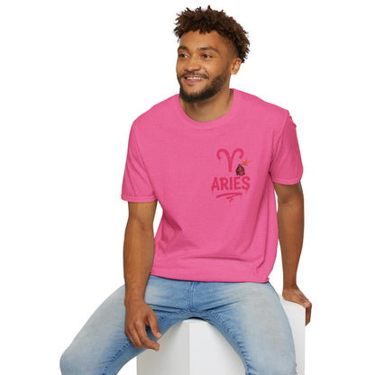 Aries Zodiac Sign Unisex Softstyle T-Shirt