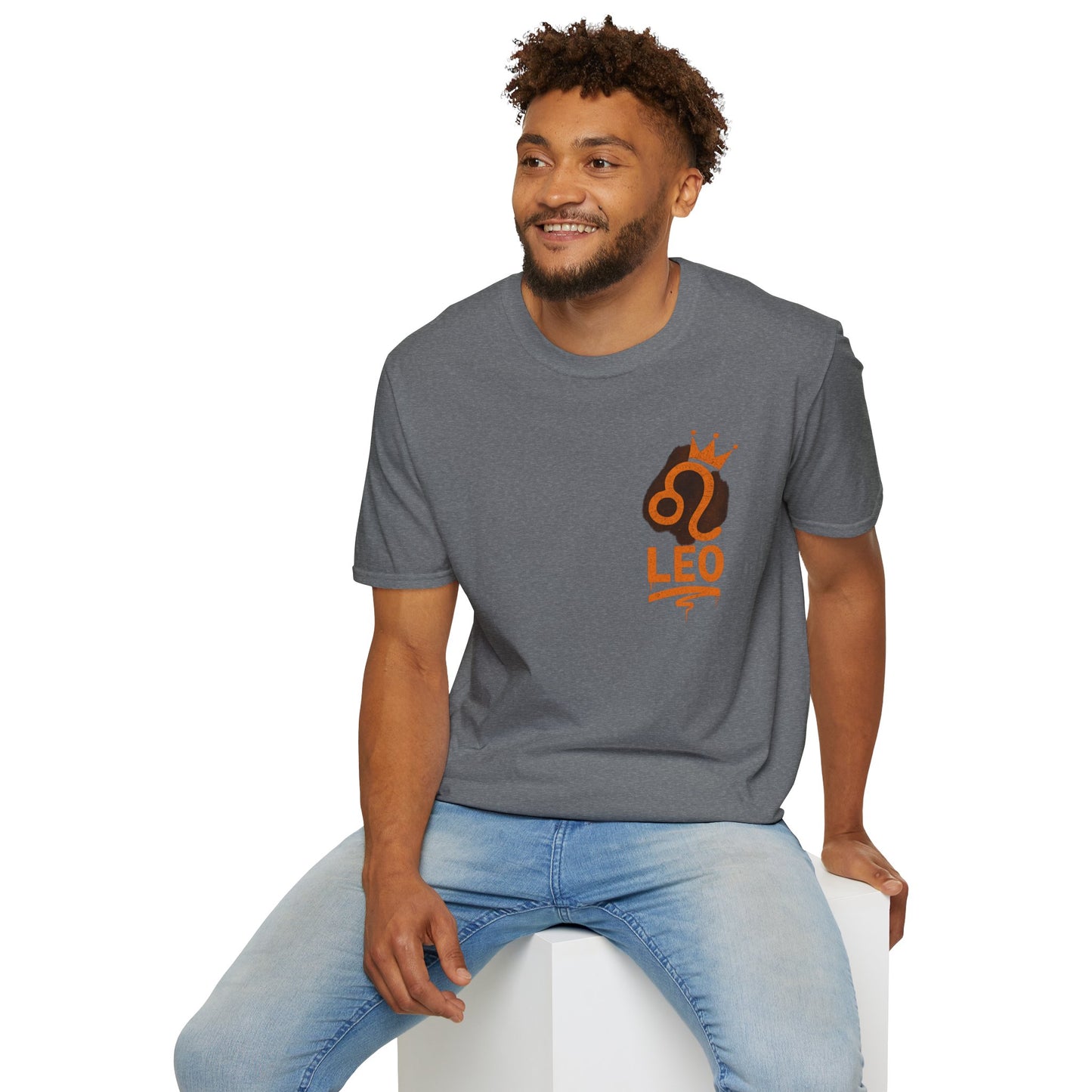 Leo Zodiac Sign Unisex Softstyle T-Shirt