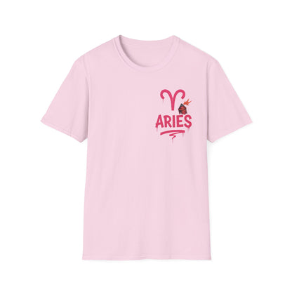 Aries Zodiac Sign Unisex Softstyle T-Shirt