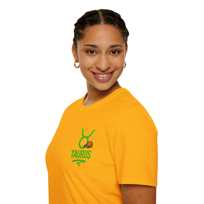 Taurus Zodiac Sign Softstyle Unisex T-Shirt