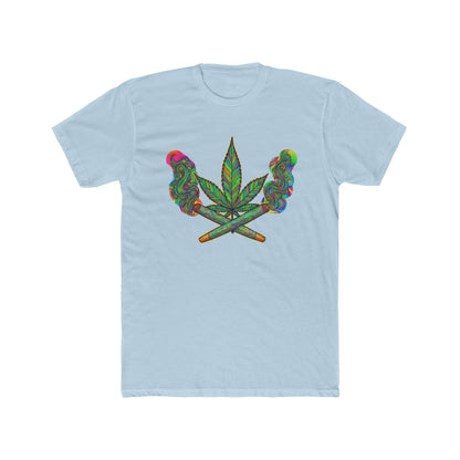 Vibrant Cannabis Crew Tee, Unisex T-Shirt, Soft Cotton Tee, Chill Vibe Shirt, Gifts for Smokers, 420 Apparel
