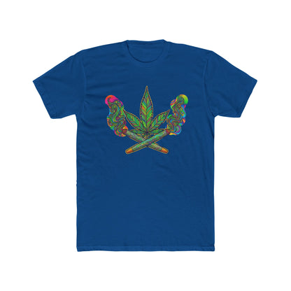 Vibrant Cannabis Crew Tee, Unisex T-Shirt, Soft Cotton Tee, Chill Vibe Shirt, Gifts for Smokers, 420 Apparel