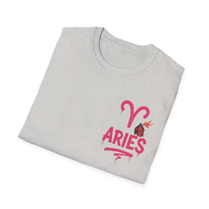 Aries Zodiac Sign Unisex Softstyle T-Shirt
