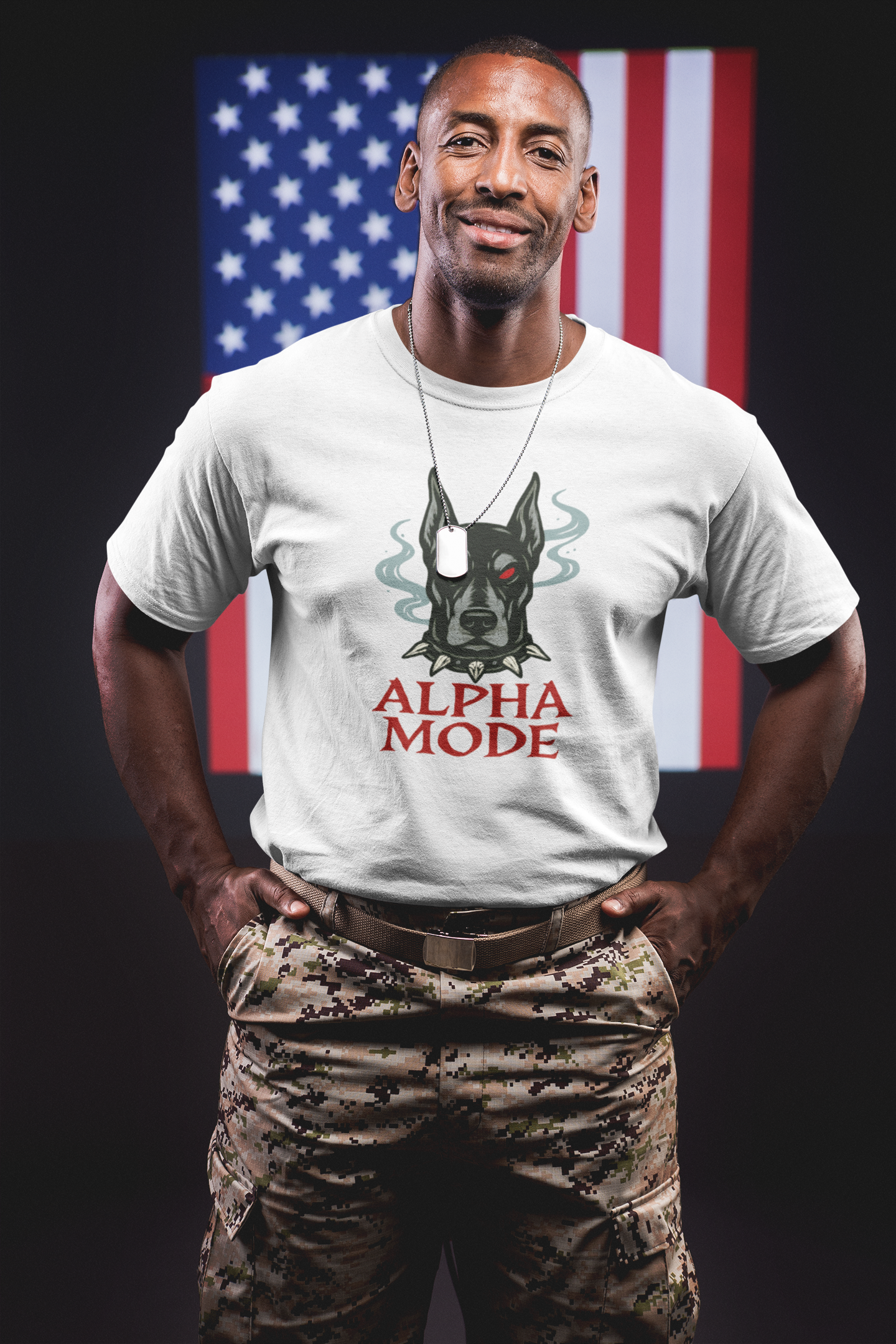 Alpha Mode Dog Graphic Tee