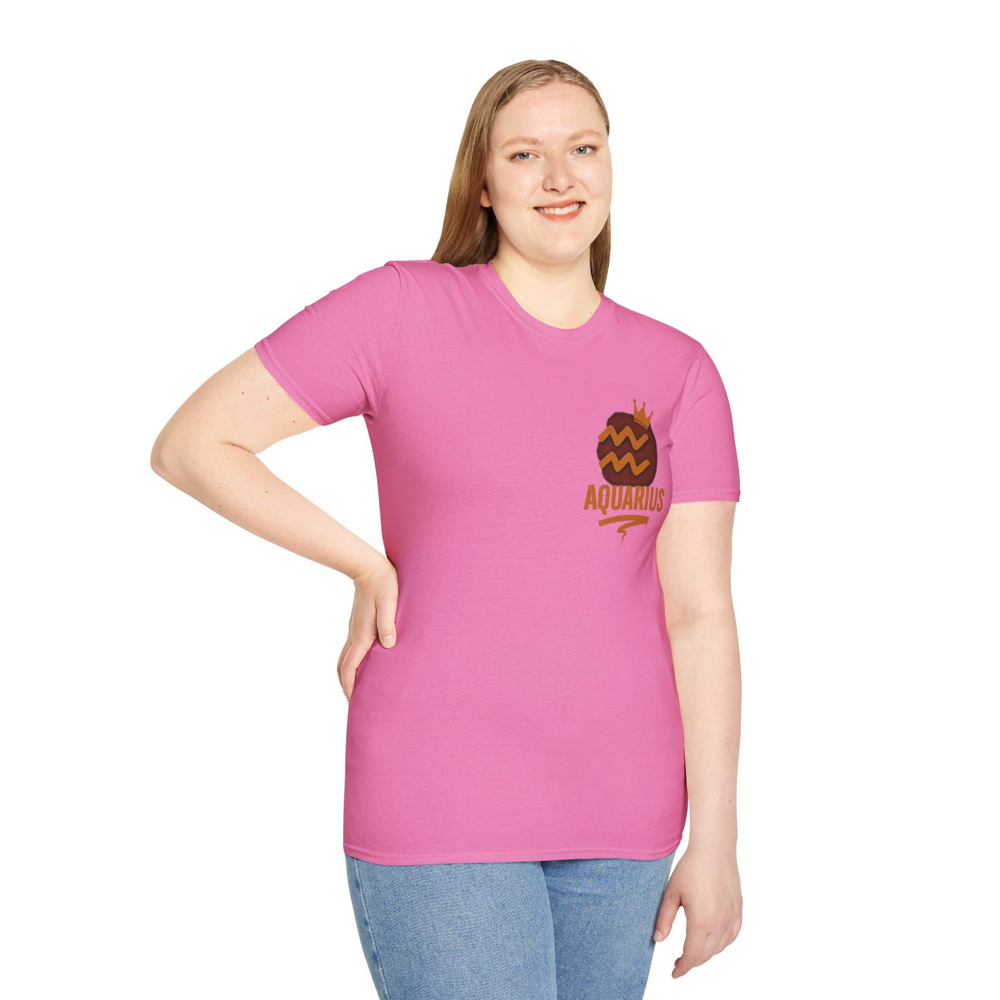 Aquarius Zodiac Sign Unisex Softstyle T-Shirt